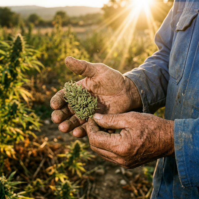 Culture de chanvre authentique - Sud de la France
